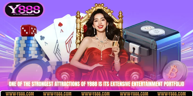 One of the strongest attractions of y888 is its extensive entertainment portfolio